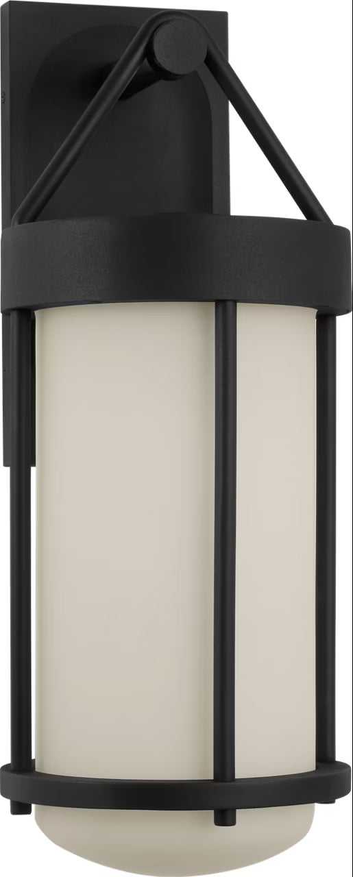 Otis One Light Wall Lantern in Textured Black Visual Comfort Studio Canada