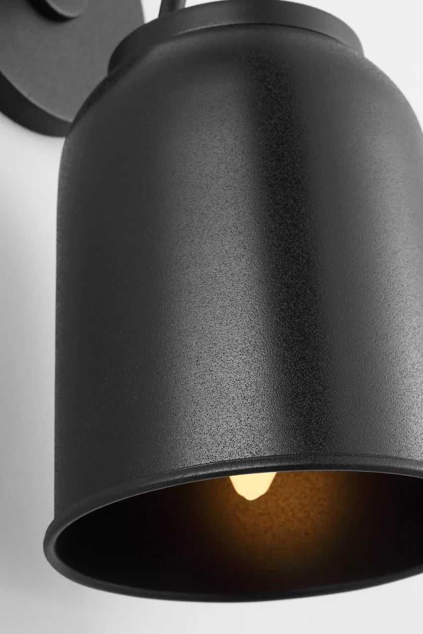 Liora One Light Wall Lantern in Textured Black Visual Comfort Studio Canada