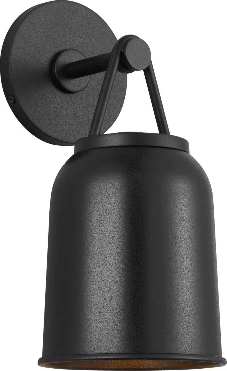 Liora One Light Wall Lantern in Textured Black Visual Comfort Studio Canada