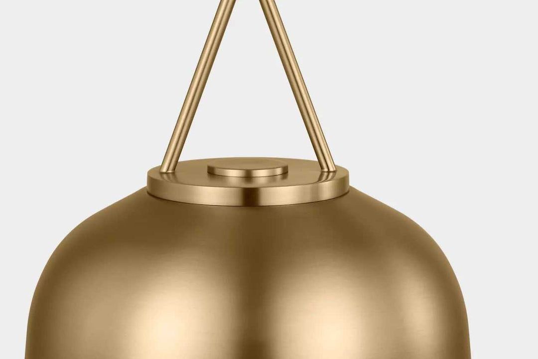 Liora One Light Pendant in Estate Brass Visual Comfort Studio Canada
