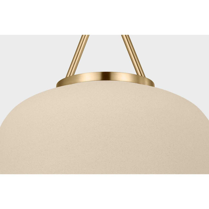 Liora One Light Pendant in Estate Brass Visual Comfort Studio Canada