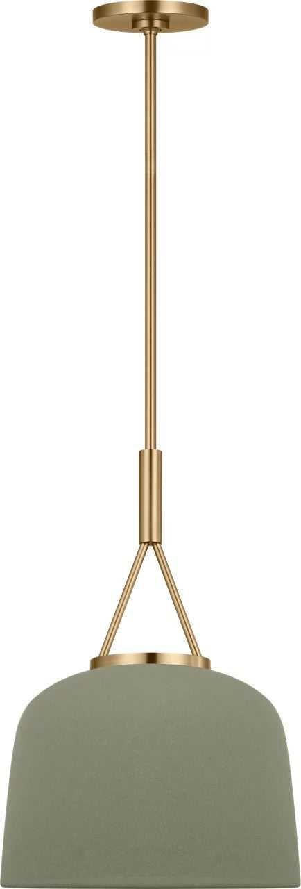 Liora One Light Pendant in Estate Brass Visual Comfort Studio Canada