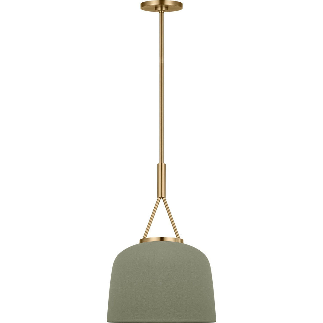 Liora One Light Pendant in Estate Brass Visual Comfort Studio Canada