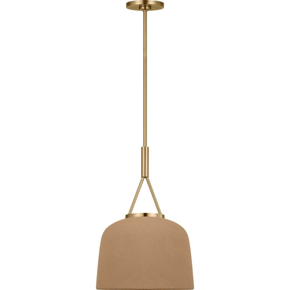 Liora One Light Pendant in Estate Brass Visual Comfort Studio Canada