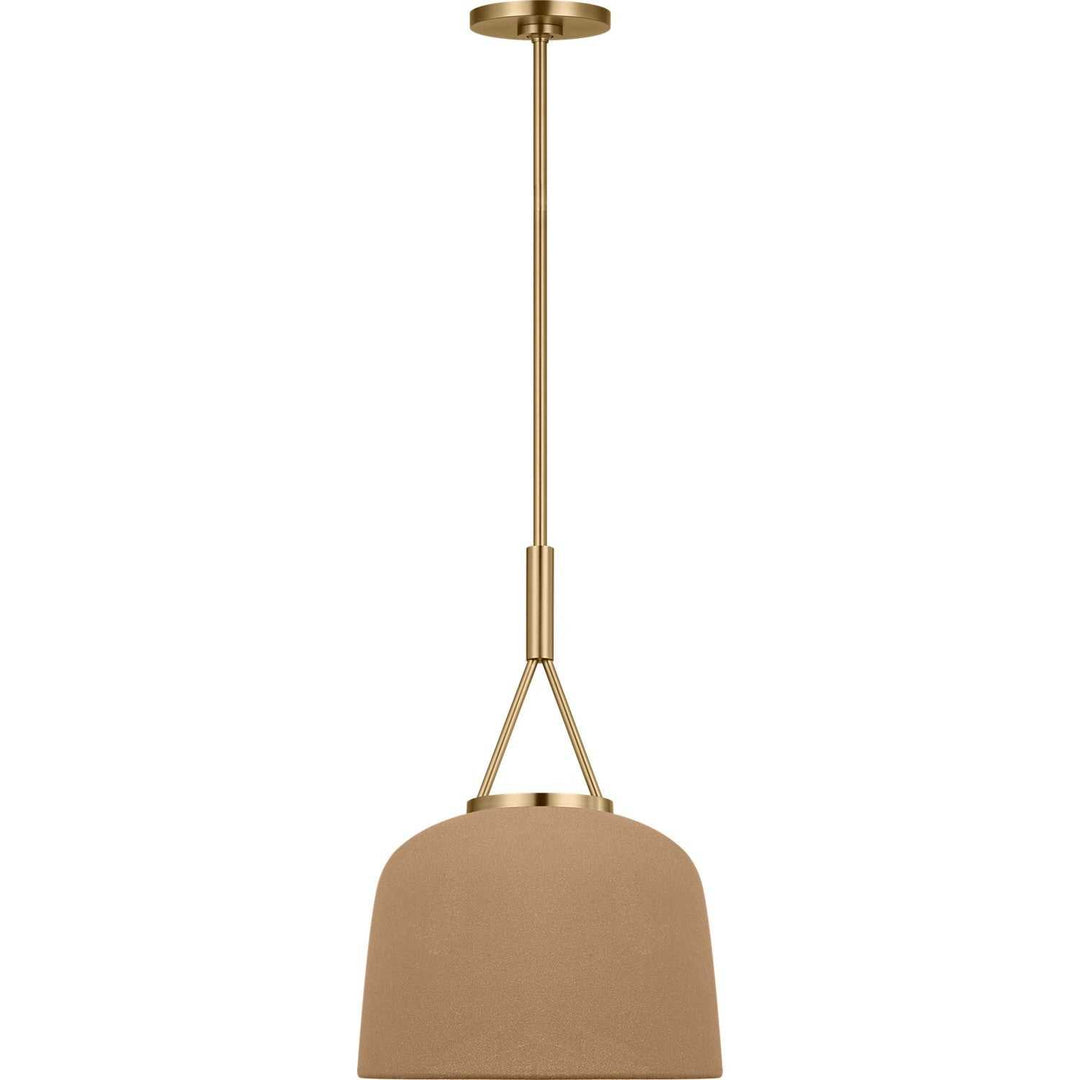 Liora One Light Pendant in Estate Brass Visual Comfort Studio Canada