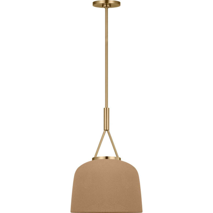 Liora One Light Pendant in Estate Brass Visual Comfort Studio Canada