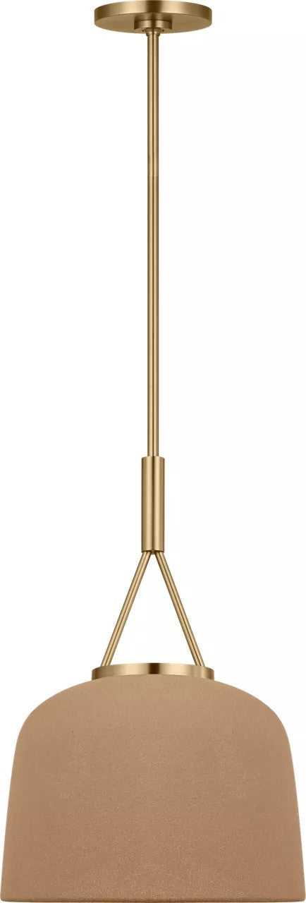 Liora One Light Pendant in Estate Brass Visual Comfort Studio Canada