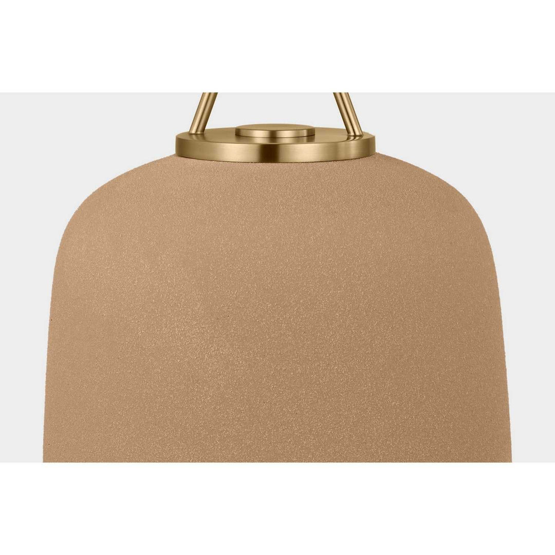 Liora One Light Pendant in Estate Brass Visual Comfort Studio Canada