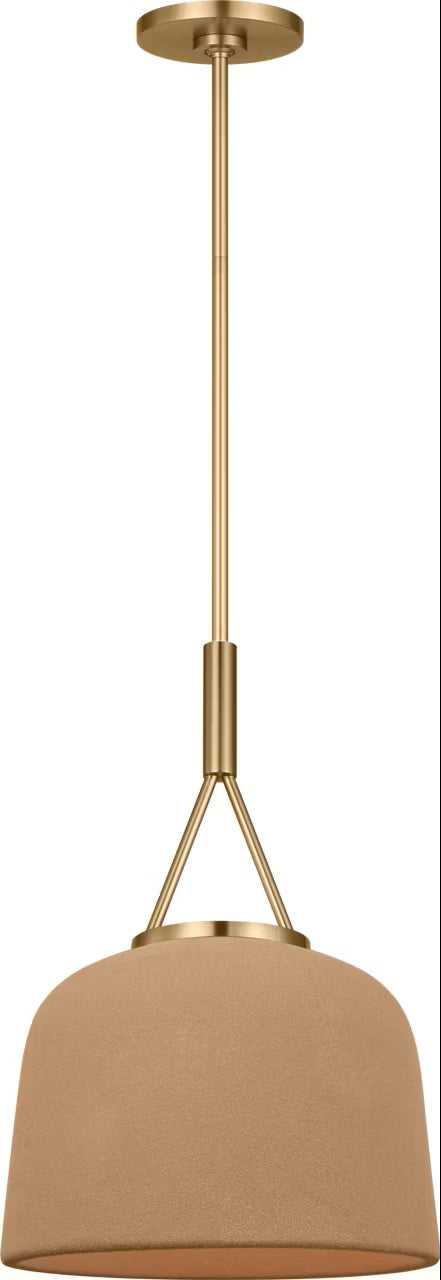 Liora One Light Pendant in Estate Brass Visual Comfort Studio Canada
