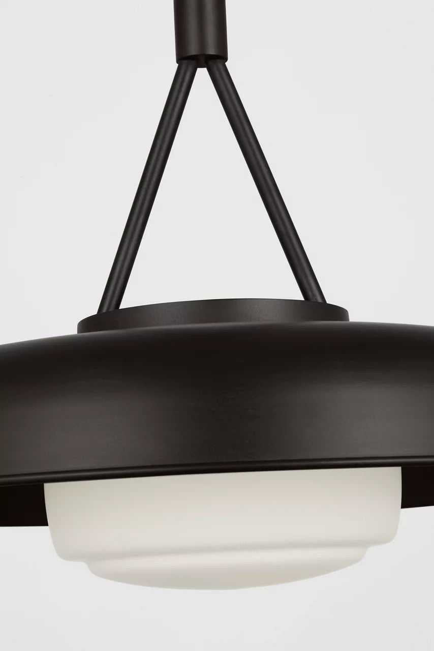 Liora One Light Pendant in Aged Iron Visual Comfort Studio Canada