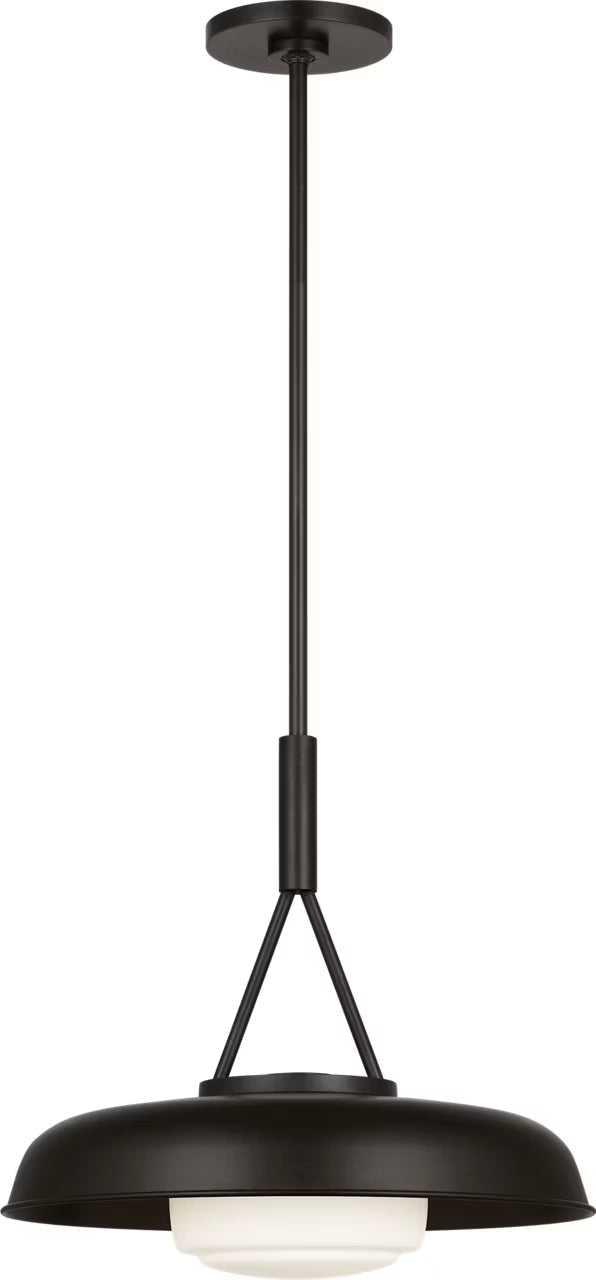 Liora One Light Pendant in Aged Iron Visual Comfort Studio Canada