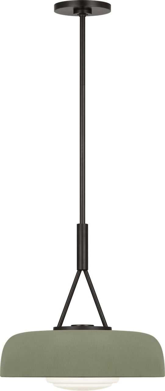 Liora One Light Pendant in Aged Iron Visual Comfort Studio Canada