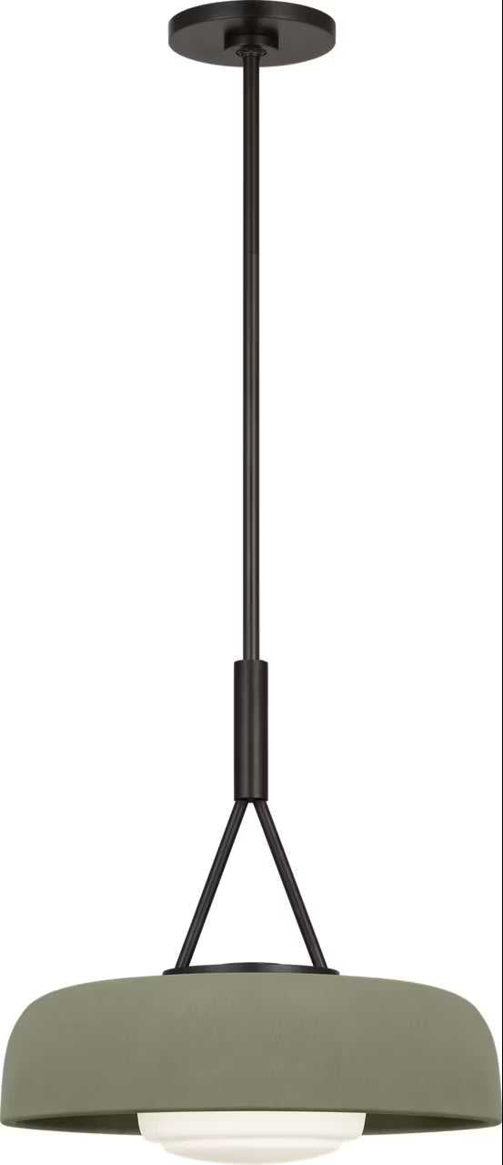 Liora One Light Pendant in Aged Iron Visual Comfort Studio Canada