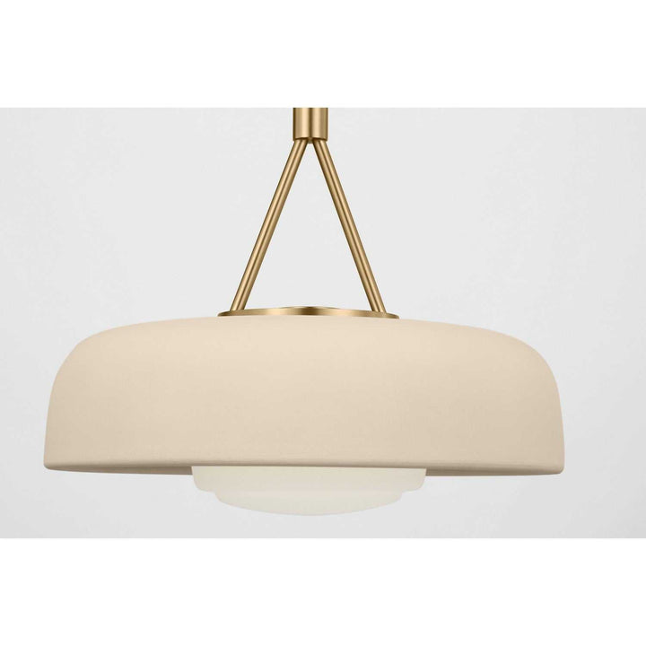 Liora One Light Pendant in Estate Brass Visual Comfort Studio Canada
