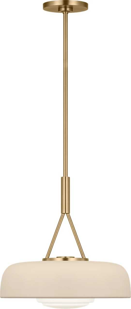 Liora One Light Pendant in Estate Brass Visual Comfort Studio Canada