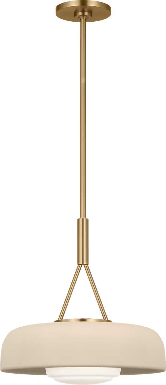 Liora One Light Pendant in Estate Brass Visual Comfort Studio Canada