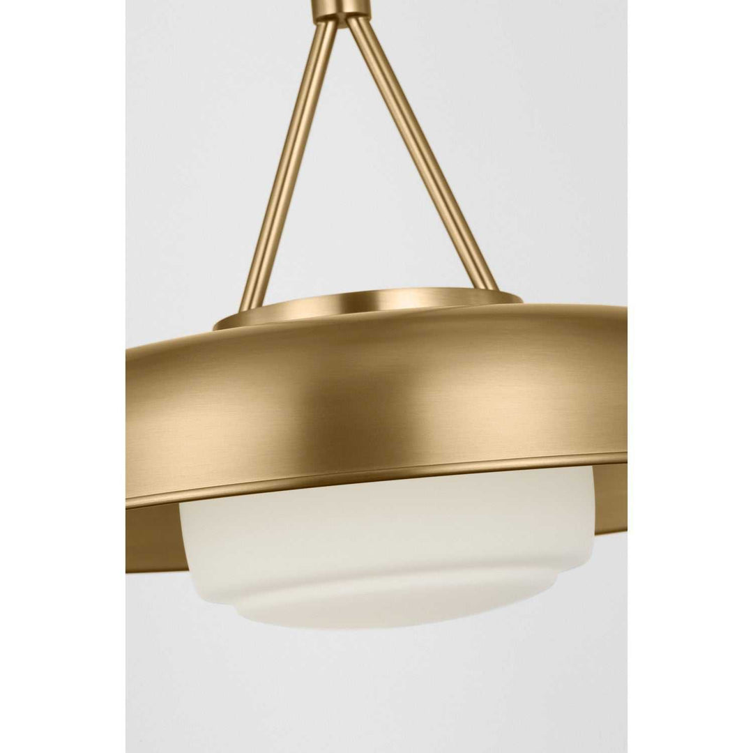 Liora One Light Pendant in Estate Brass Visual Comfort Studio Canada