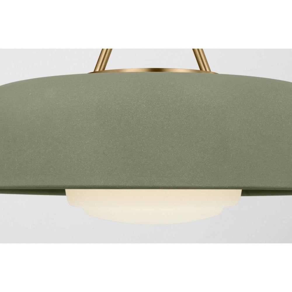 Liora One Light Pendant in Estate Brass Visual Comfort Studio Canada