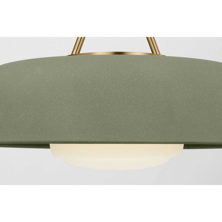Liora One Light Pendant in Estate Brass Visual Comfort Studio Canada