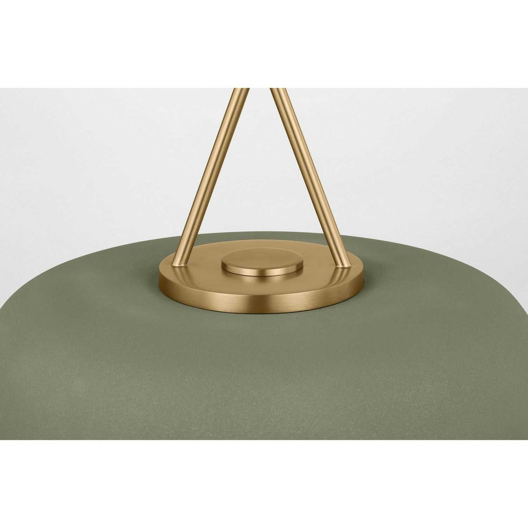 Liora One Light Pendant in Estate Brass Visual Comfort Studio Canada