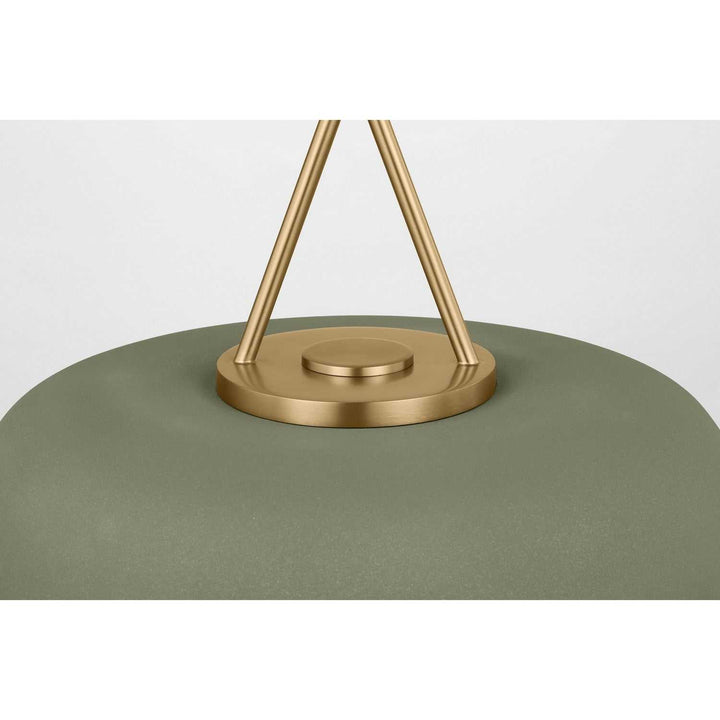 Liora One Light Pendant in Estate Brass Visual Comfort Studio Canada