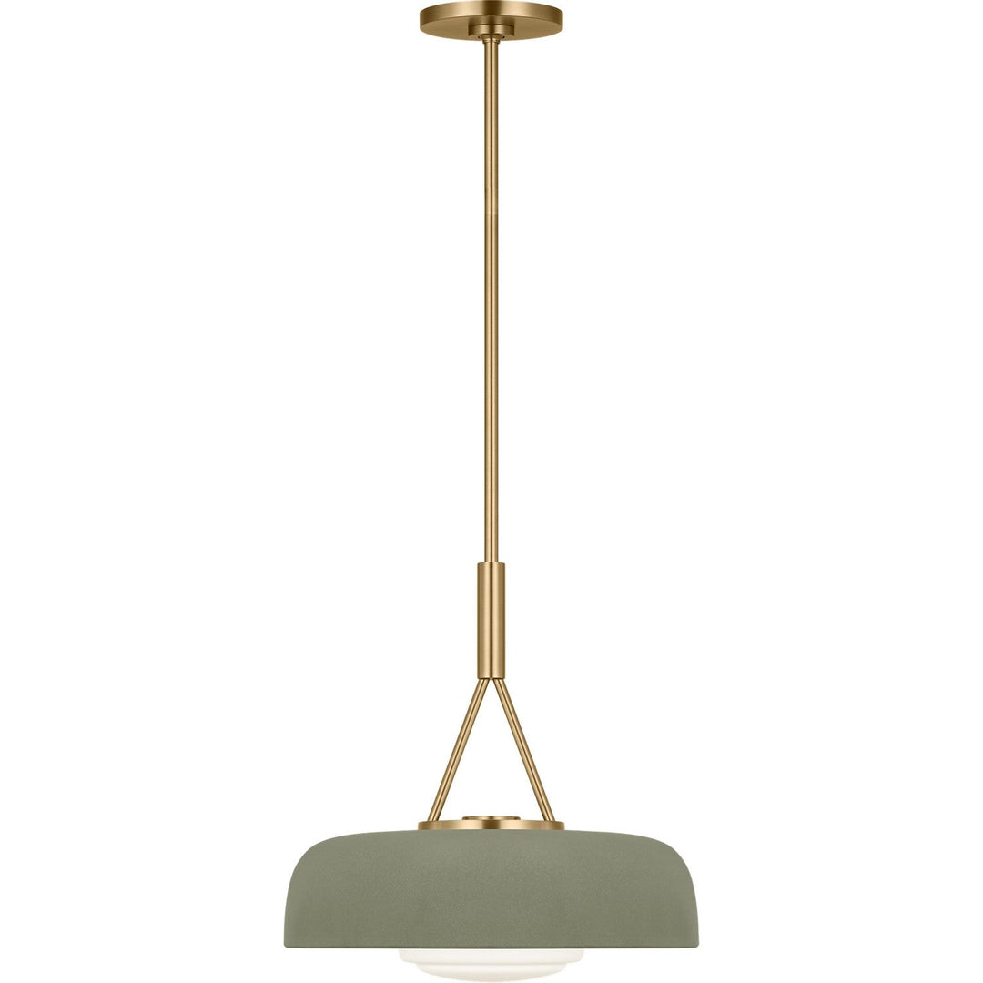 Liora One Light Pendant in Estate Brass Visual Comfort Studio Canada