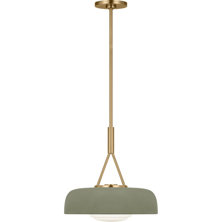 Liora One Light Pendant in Estate Brass Visual Comfort Studio Canada