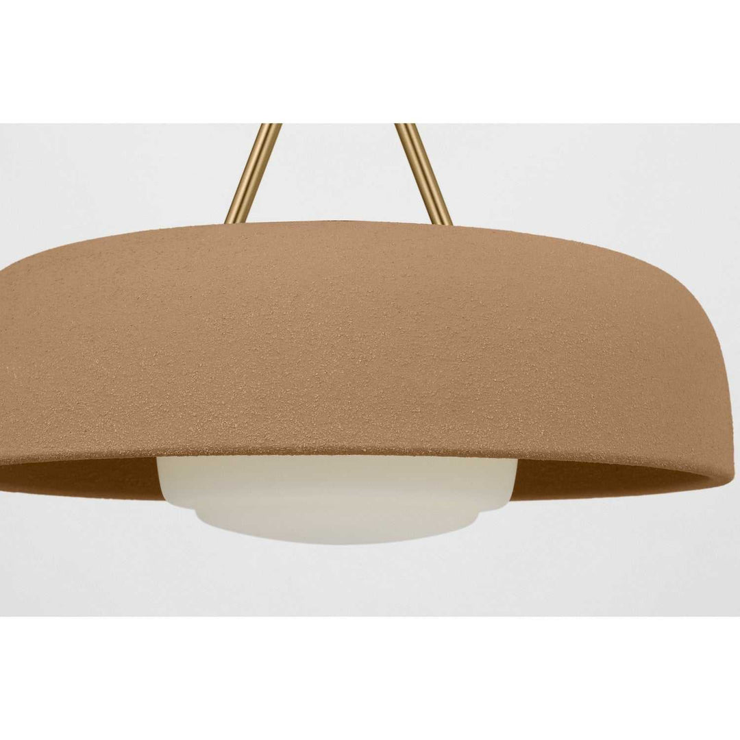 Liora One Light Pendant in Estate Brass Visual Comfort Studio Canada