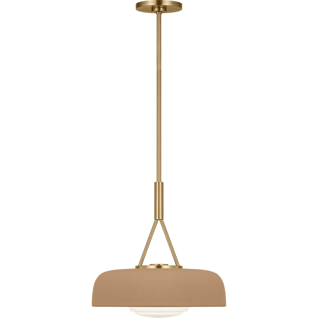 Liora One Light Pendant in Estate Brass Visual Comfort Studio Canada