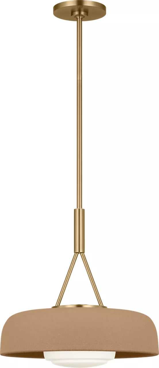 Liora One Light Pendant in Estate Brass Visual Comfort Studio Canada