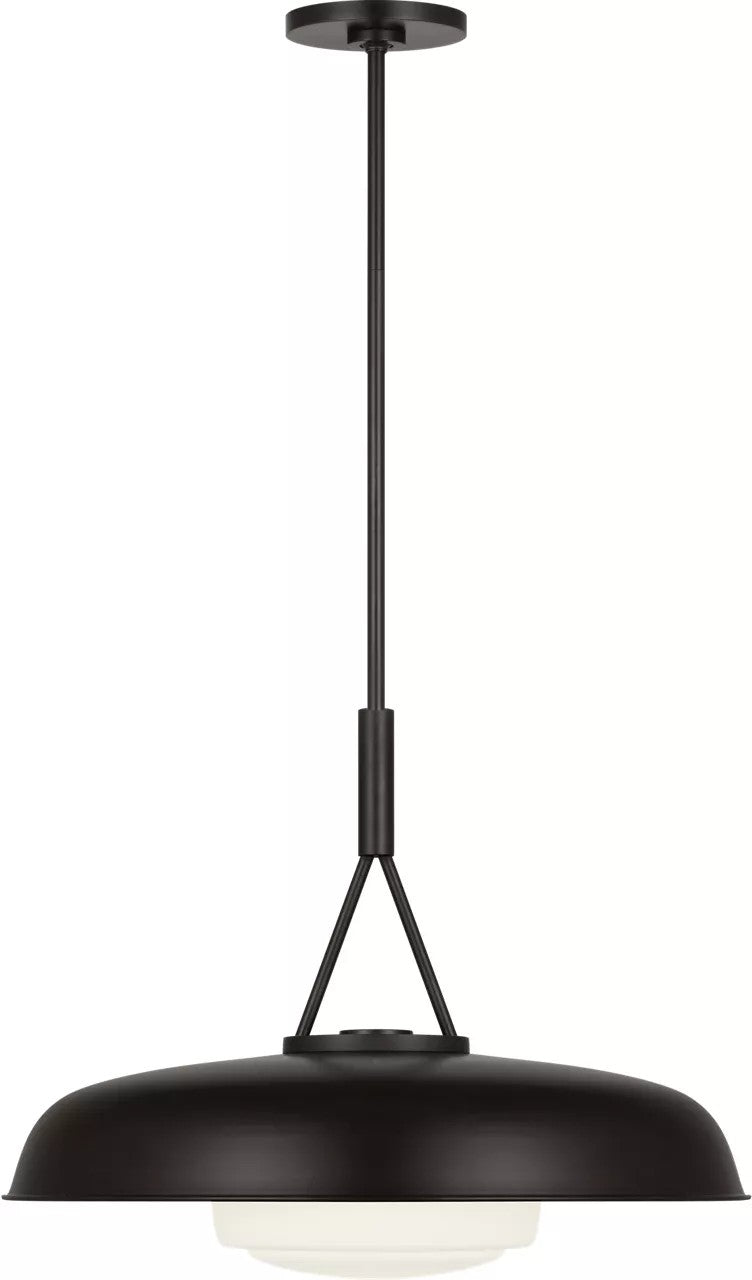 Liora One Light Pendant in Aged Iron Visual Comfort Studio Canada