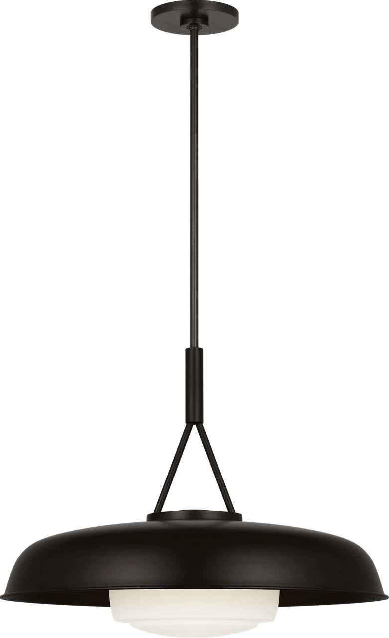 Liora One Light Pendant in Aged Iron Visual Comfort Studio Canada