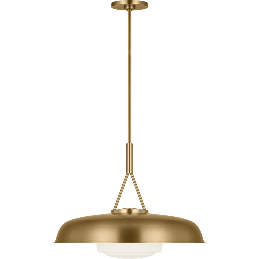 Liora One Light Pendant in Estate Brass Visual Comfort Studio Canada