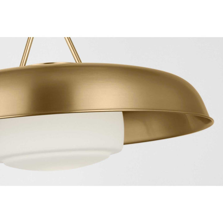 Liora One Light Pendant in Estate Brass Visual Comfort Studio Canada