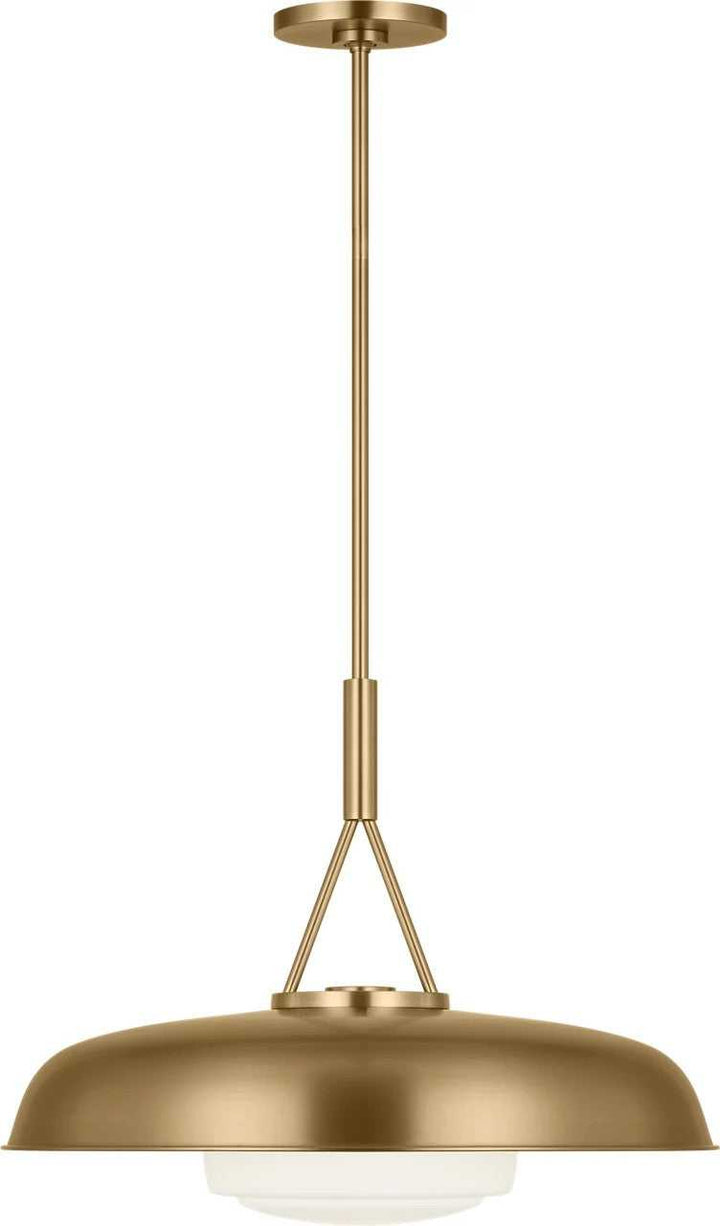 Liora One Light Pendant in Estate Brass Visual Comfort Studio Canada