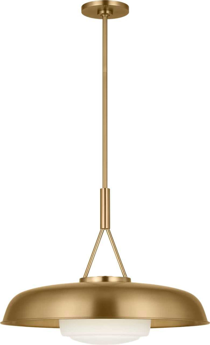 Liora One Light Pendant in Estate Brass Visual Comfort Studio Canada