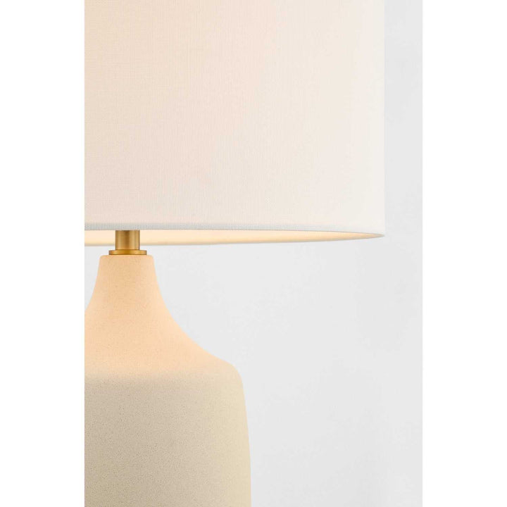Sayer One Light Table Lamp in Estate Brass Visual Comfort Studio Canada