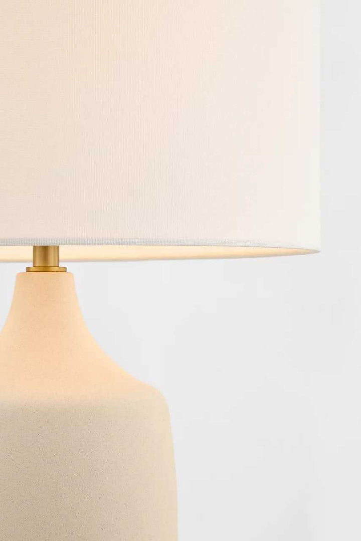 Sayer One Light Table Lamp in Estate Brass Visual Comfort Studio Canada