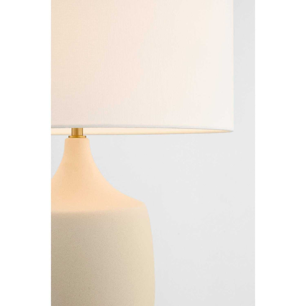 Sayer One Light Table Lamp in Estate Brass Visual Comfort Studio Canada