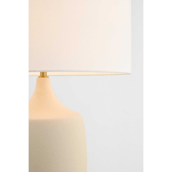 Sayer One Light Table Lamp in Estate Brass Visual Comfort Studio Canada