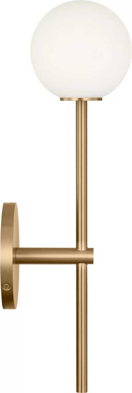 Sorelle One Light Wall Sconce in Estate Brass Visual Comfort Studio Canada