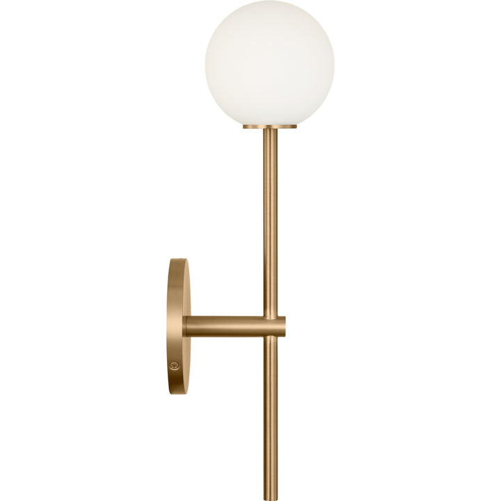Sorelle One Light Wall Sconce in Estate Brass Visual Comfort Studio Canada