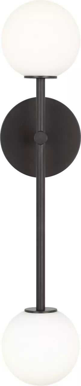 Sorelle Two Light Wall Sconce in Aged Iron Visual Comfort Studio Canada
