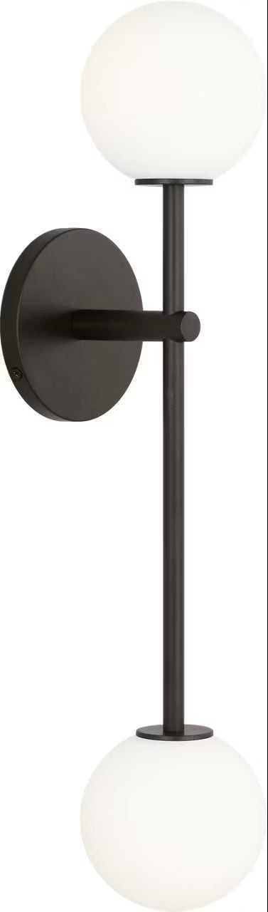 Sorelle Two Light Wall Sconce in Aged Iron Visual Comfort Studio Canada