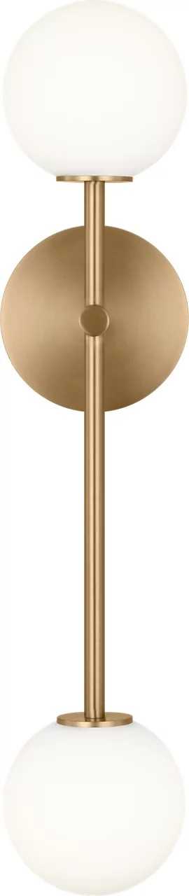 Sorelle Two Light Wall Sconce in Estate Brass Visual Comfort Studio Canada