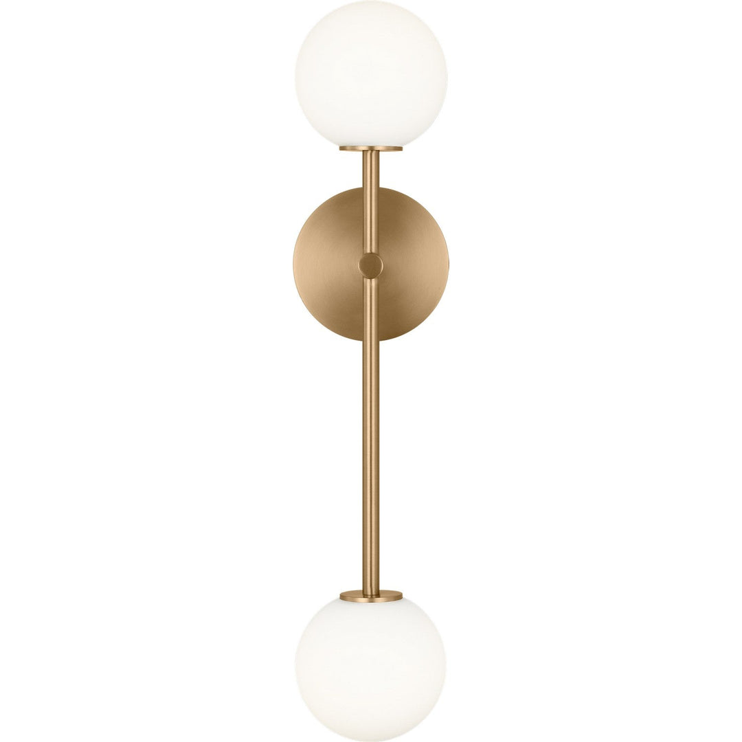 Sorelle Two Light Wall Sconce in Estate Brass Visual Comfort Studio Canada