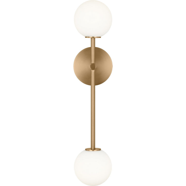Sorelle Two Light Wall Sconce in Estate Brass Visual Comfort Studio Canada