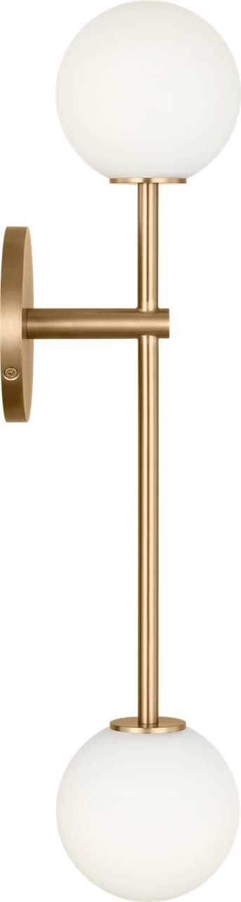 Sorelle Two Light Wall Sconce in Estate Brass Visual Comfort Studio Canada
