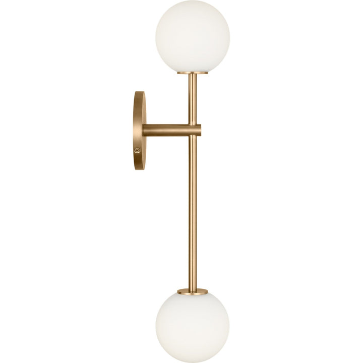 Sorelle Two Light Wall Sconce in Estate Brass Visual Comfort Studio Canada
