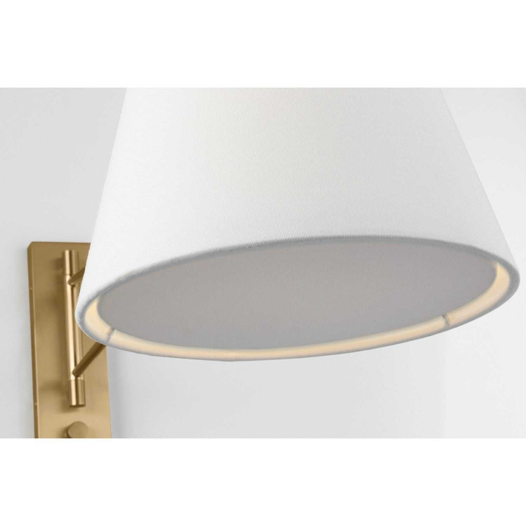 Hale One Light Wall Sconce in Estate Brass Visual Comfort Studio Canada